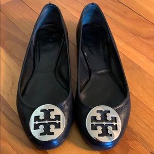 Tory Burch Black Flats